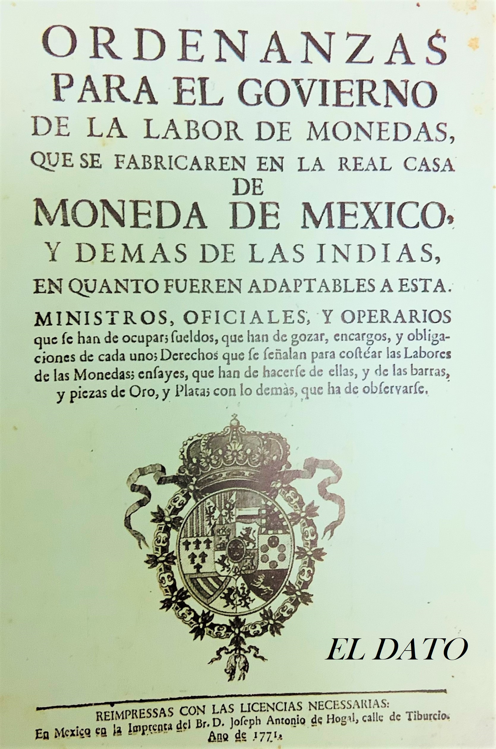 Talentoso capa Vandalir Las labores internas y administración de la Casa de Moneda de Mexico | EL  DATO